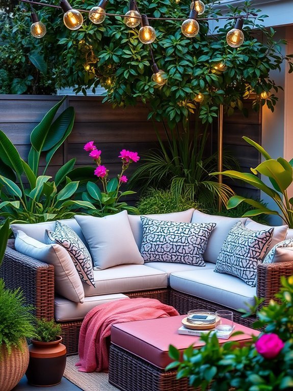 18 Garden Decor Ideas for a Stylish Outdoor Lounge 2 cozy outdoor seating options