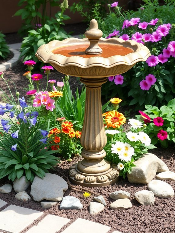 16 Ways to Make the Most of Your Small Garden With Decor 15 create a striking centerpiece