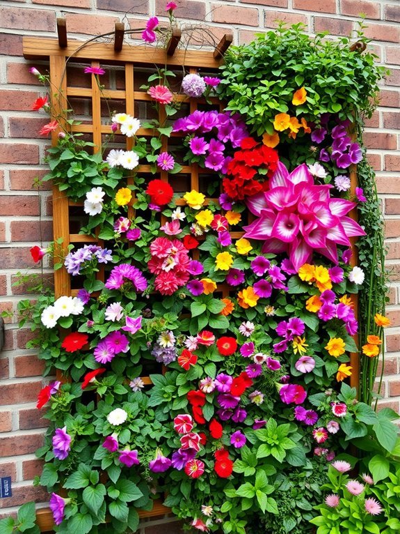 16 Creative Ways to Display Flowers in Your Garden 6 create a wall garden
