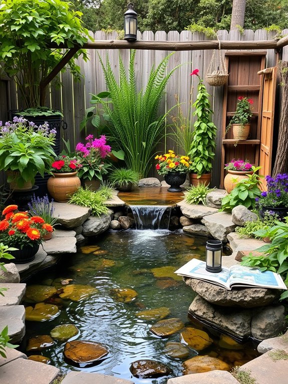 12 Bohemian Garden Decor Ideas to Create a Relaxing Outdoor Space 8 create an outdoor fountain