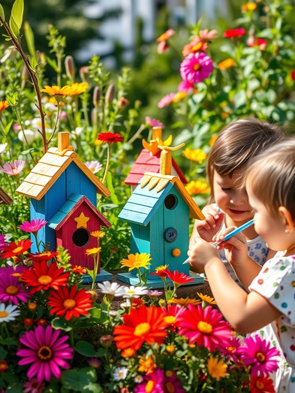 13 Fun DIY Garden Projects for the Whole Family 4 create cheerful birdhouses together