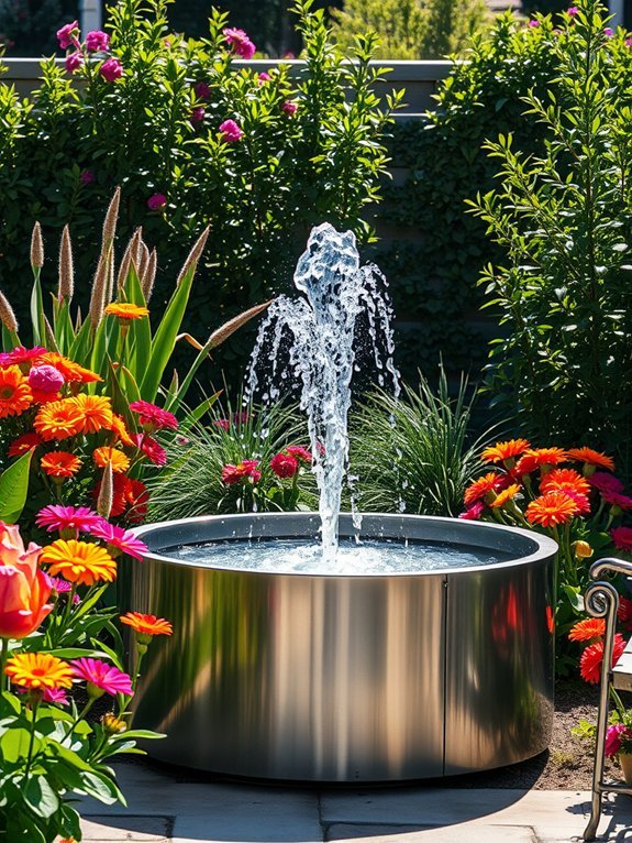 17 Ways to Add Modern Art to Your Garden Decor 5 create contemporary water installation