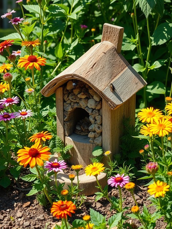 17 Ways to Attract Wildlife to Your Garden With Decor 10 create insect habitat structure