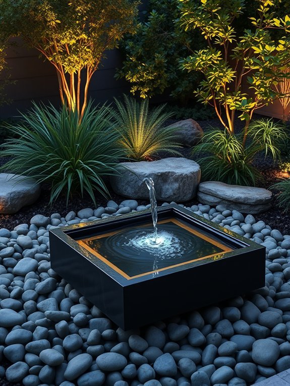 14 Minimalist Garden Decor Ideas for a Modern Backyard 7 create simple water feature