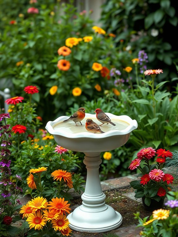 9 Budget-Friendly Water Features for Your Garden 2 create your own birdbath