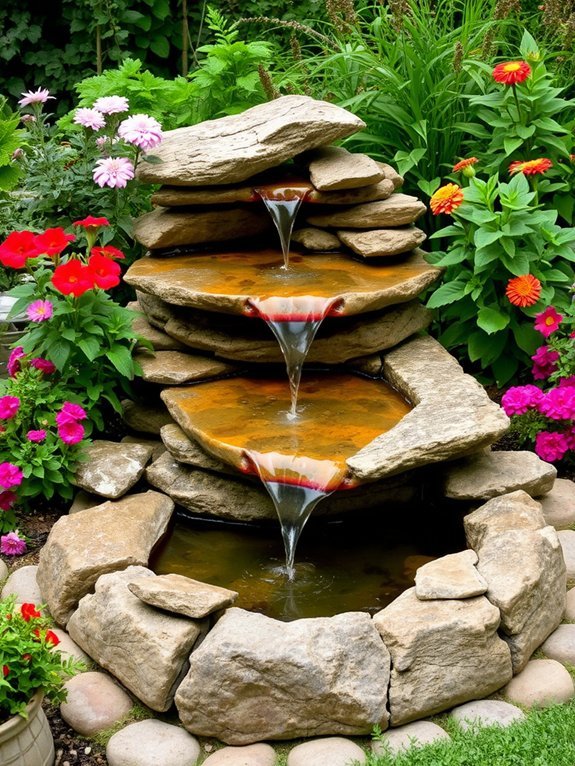 14 Budget-Friendly Garden Decor Ideas for Small Spaces 12 create your own fountain