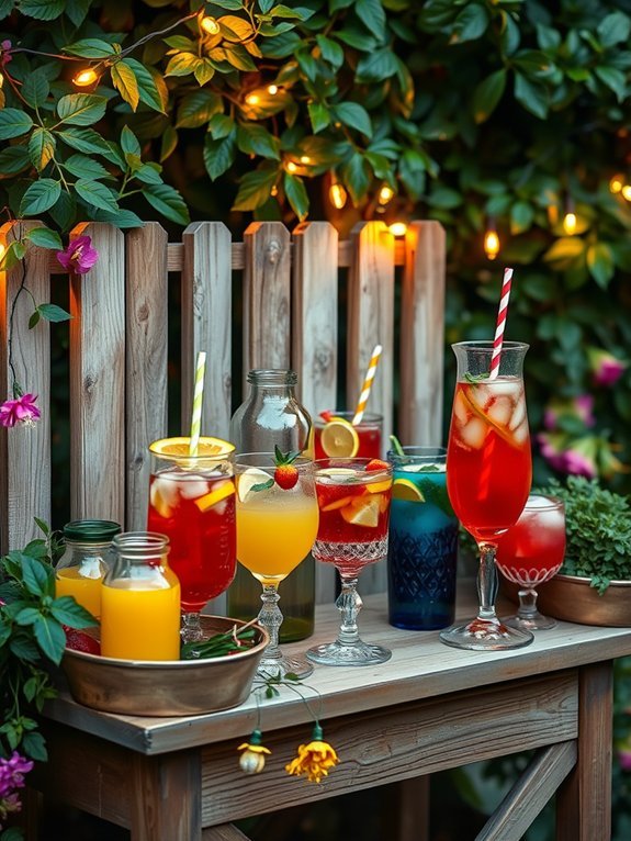 10 Creative Outdoor Dining Decor Ideas for Garden Parties 10 creative beverage dispensers