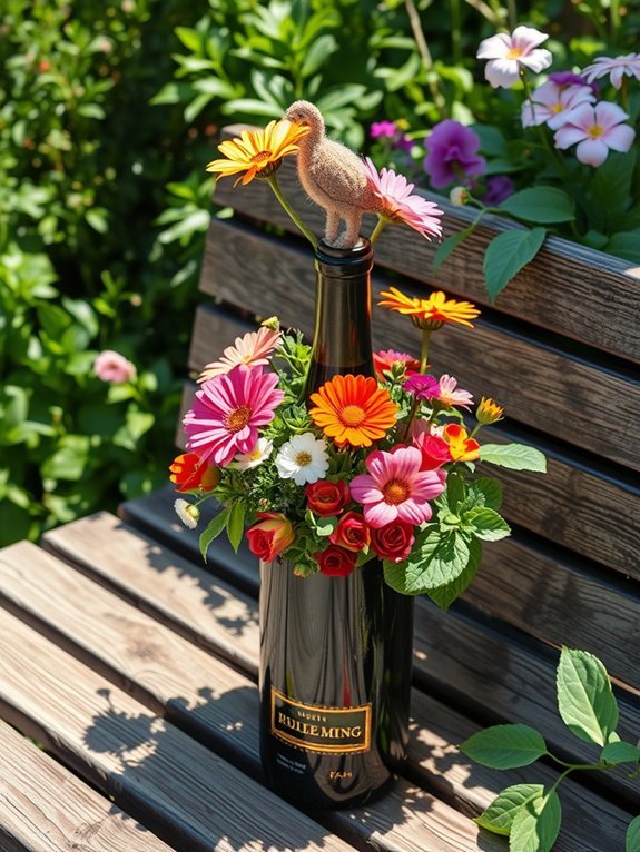 16 DIY Planter Ideas to Beautify Your Garden 7 creative bottle garden project