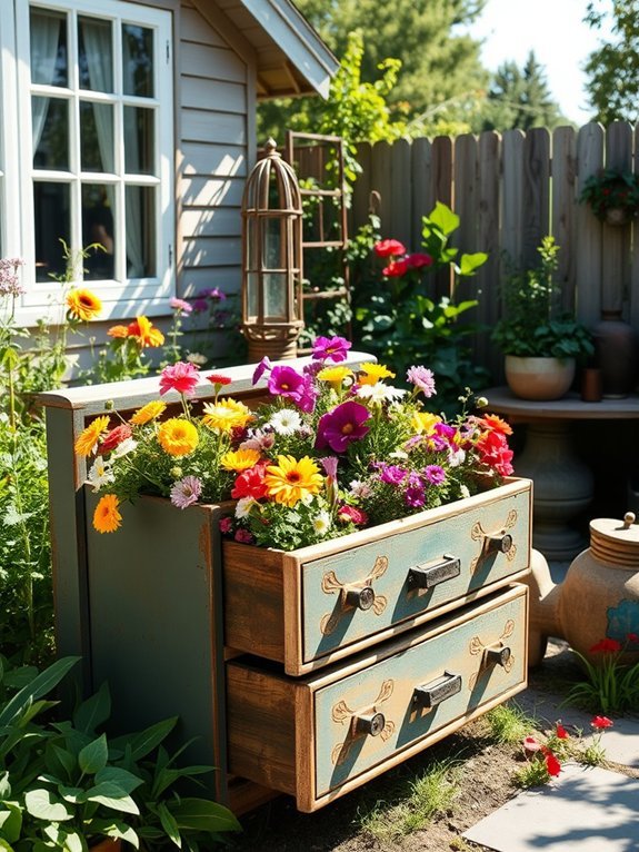 12 Recycled Container Garden Ideas for Eco-Friendly Decor 11 creative drawer transformations