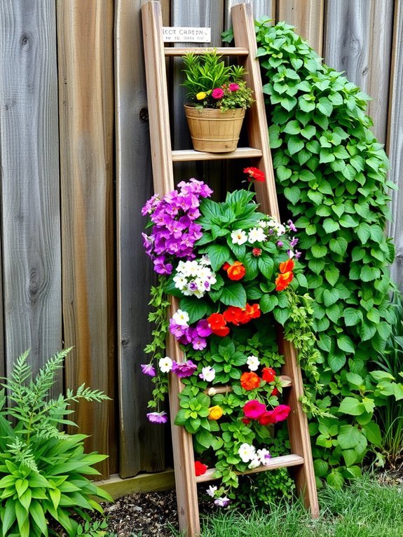 10 Unique Garden Containers That Stand Out 10 creative ladder transformations showcase innovation