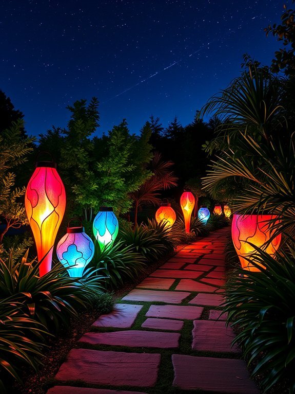 17 Ways to Add Modern Art to Your Garden Decor 11 creative outdoor illumination ideas