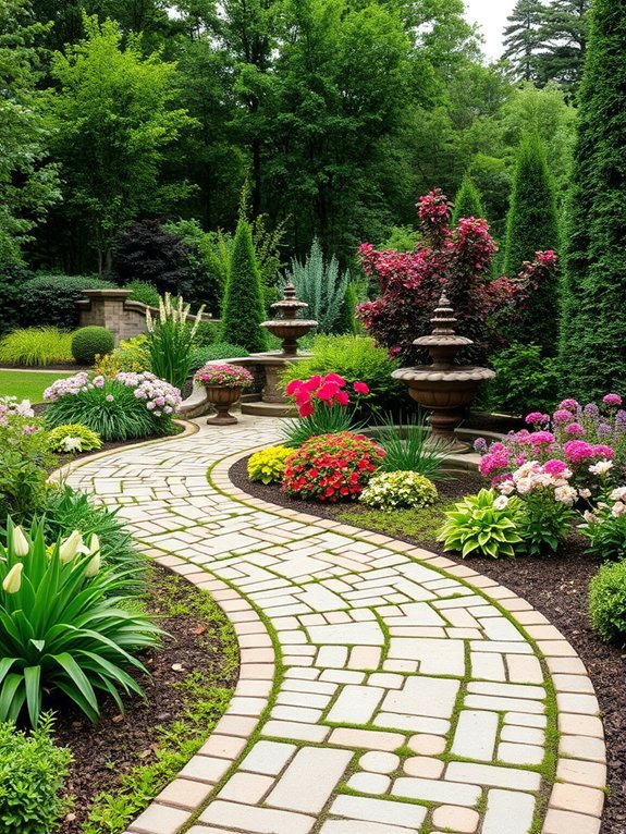 16 Elegant Garden Paths for a Beautiful Landscape 16 creative pavement design ideas