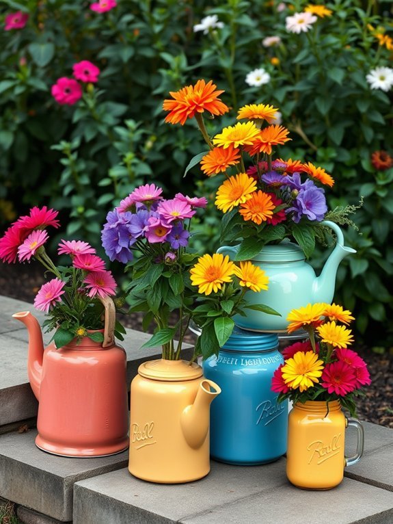 12 Flower Pot Ideas to Elevate Your Garden Look 11 creative reuse of utensils