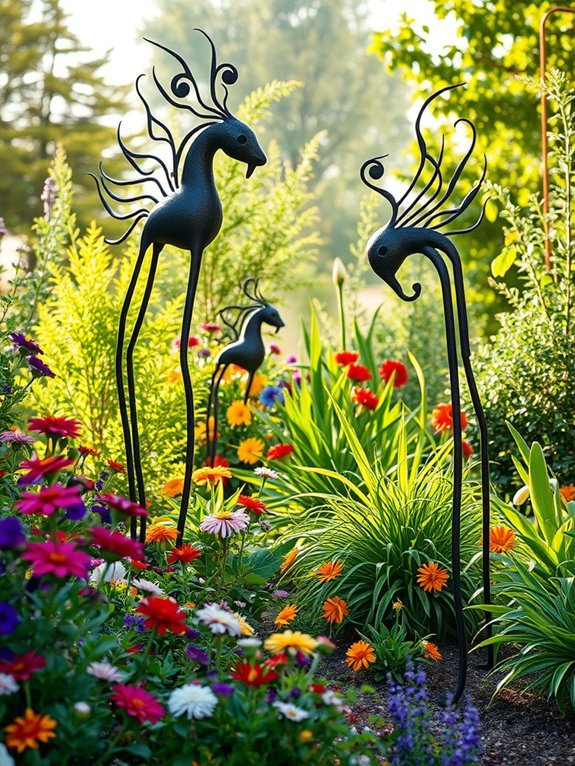 14 Recycled Material Garden Ideas to Give Your Yard a New Life 15 creative sculptures from scraps