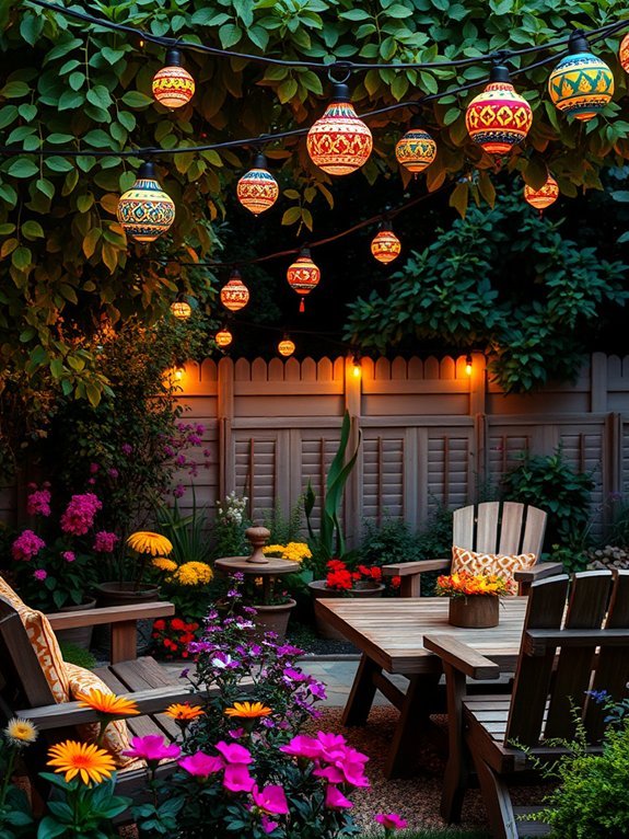 cultural ethnic patterned string lights