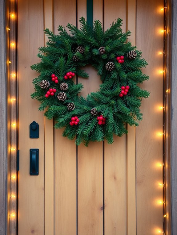 14 Cozy Winter Garden Decor Ideas for Cold Months 6 decorate with seasonal wreaths