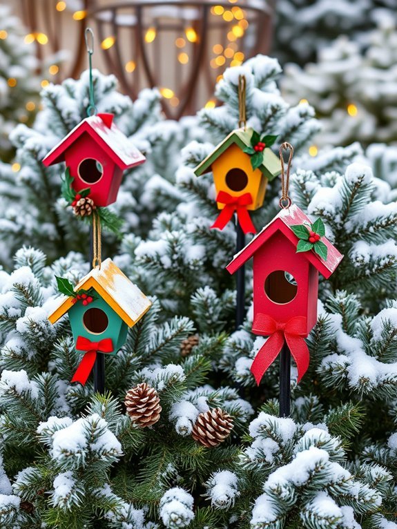 17 Ideas for Decorating Your Garden for Christmas 17 decorative bird food stations