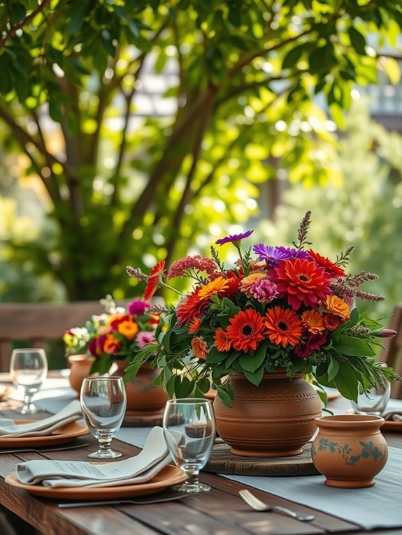 decorative clay table accents