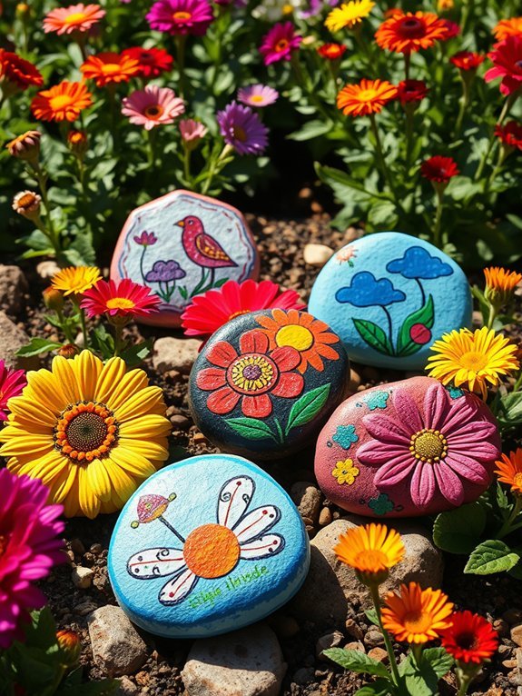 12 Recycled Garden Decorations You Can Make Yourself 13 decorative garden stone labels