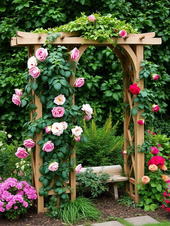 decorative garden support structures