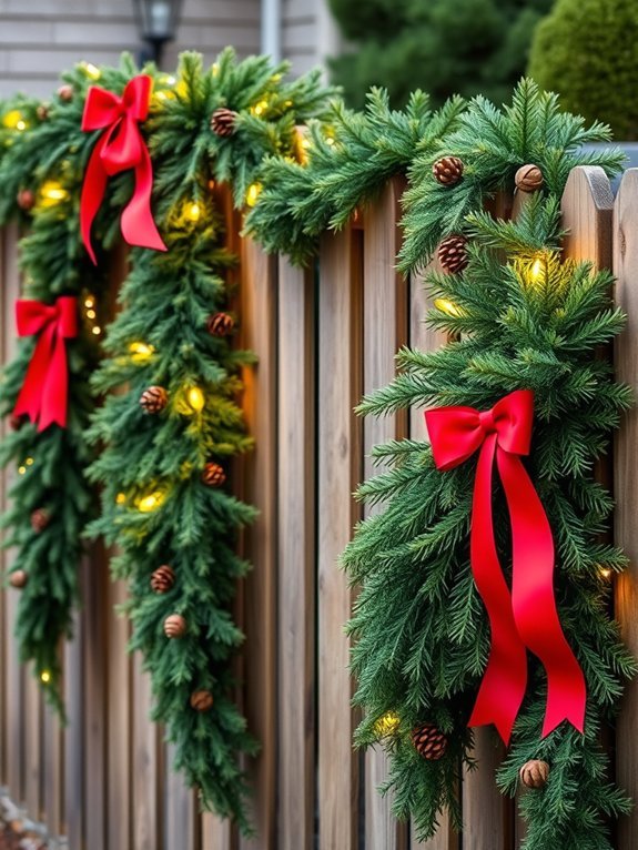17 Ideas for Decorating Your Garden for Christmas 16 decorative garlands and swags