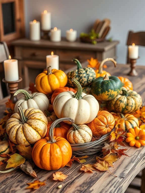 decorative pumpkin display ideas