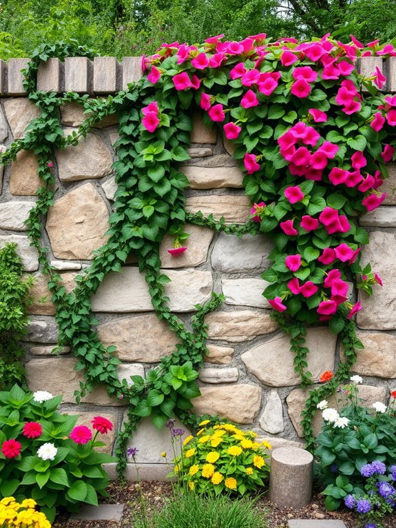 9 Unique Garden Fence Ideas for Privacy and Style 7 decorative stone wall design
