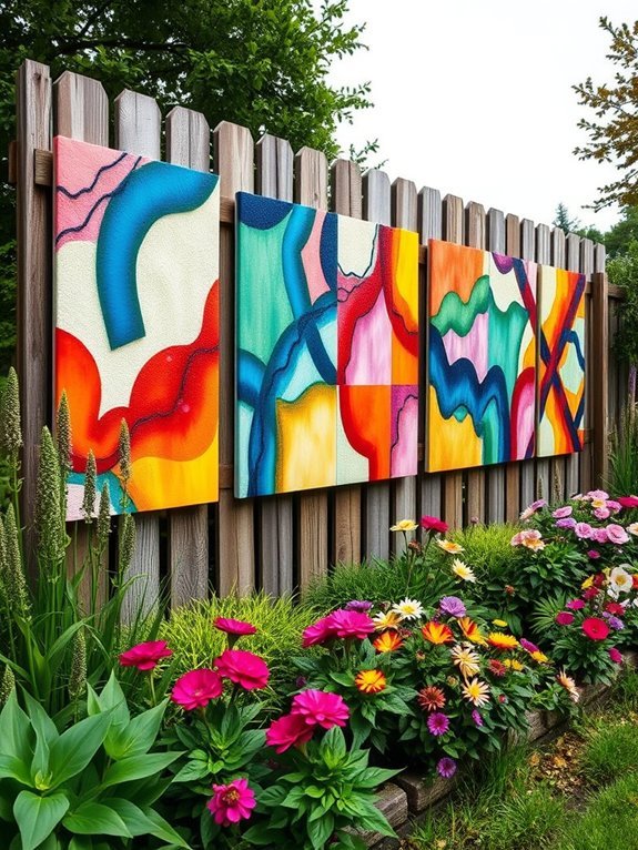 17 Ways to Add Modern Art to Your Garden Decor 4 decorative wall panel installation