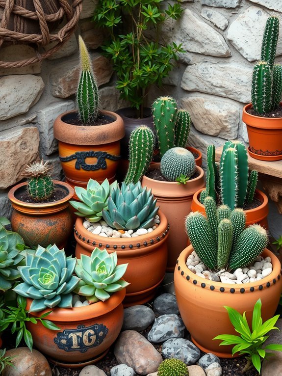 18 Simple Rustic Garden Ideas That Create a Cozy Outdoor Vibe 14 diverse desert plant displays