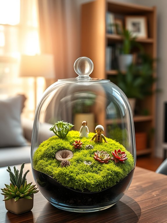 14 Indoor Garden Decor Ideas for Apartment Living 5 diy miniature plant habitats