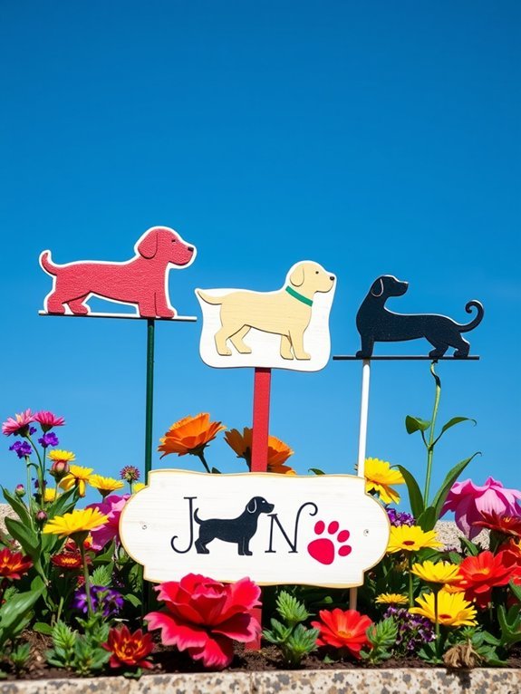 15 Cute Garden Decorations for Dog Lovers 13 dog garden sign ideas