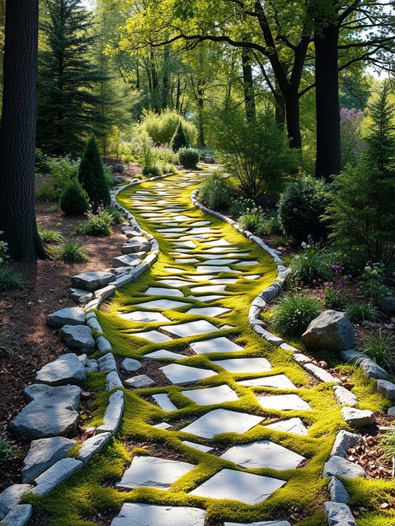 9 Natural Stone Garden Path Ideas for a Rustic Look 10 earthy rustic stone edges