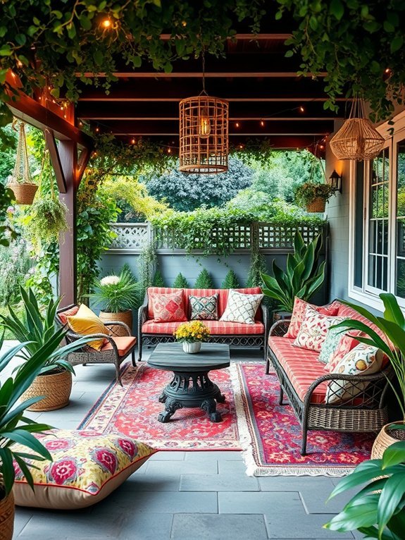 17 Stunning Garden Patios With Creative Decor Ideas 13 eclectic and artistic environments