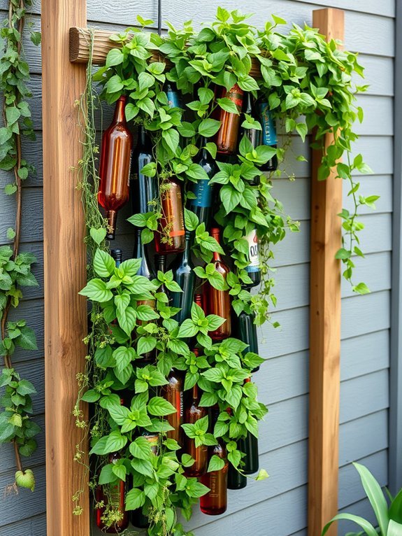 14 Vertical Garden Wall Ideas to Maximize Space 13 eco friendly bottle garden