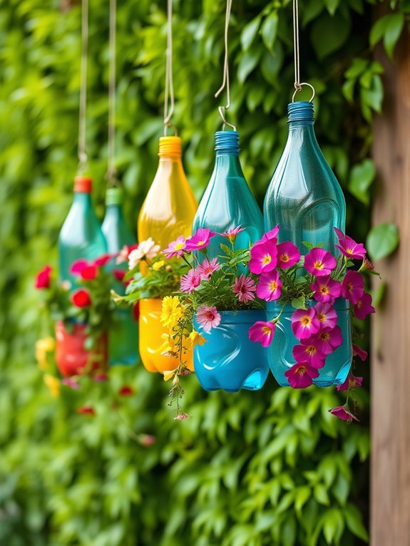 12 Recycled Container Garden Ideas for Eco-Friendly Decor 8 eco friendly bottle planters