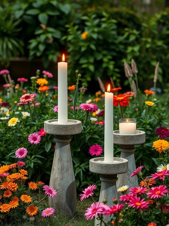18 Easy Eco-Friendly Garden Decor Projects for Beginners 9 eco friendly concrete candle holders