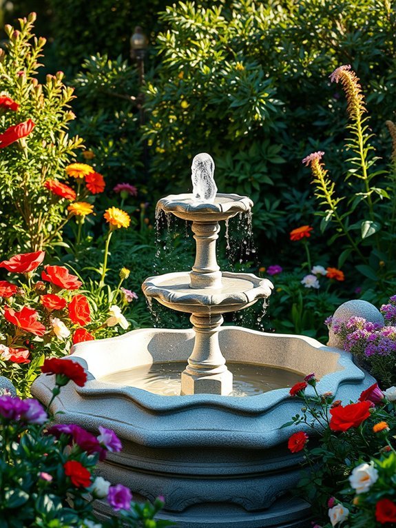 eco friendly outdoor water feature