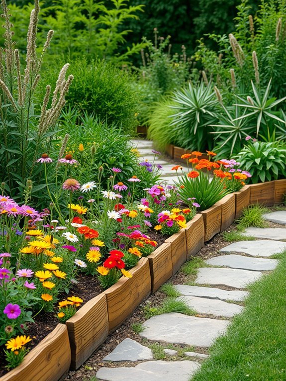 10 Budget-Friendly Garden Path Ideas You Can DIY 9 economical garden border solution