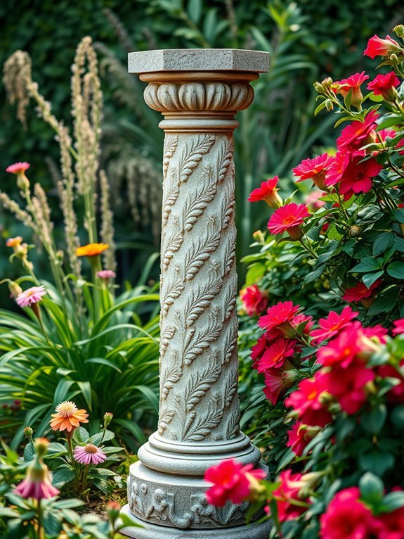 17 Elegant Garden Statues for a Timeless Look 15 elaborate foliage pillar design