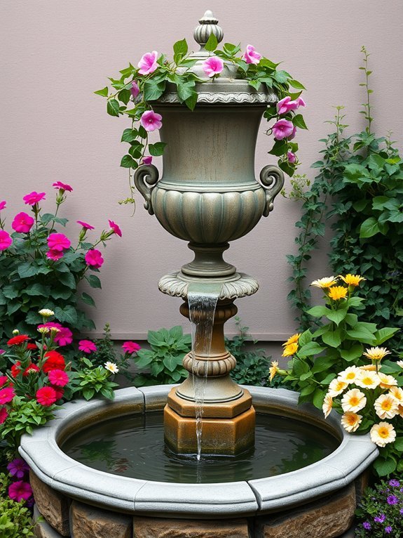 elegant decorative water feature