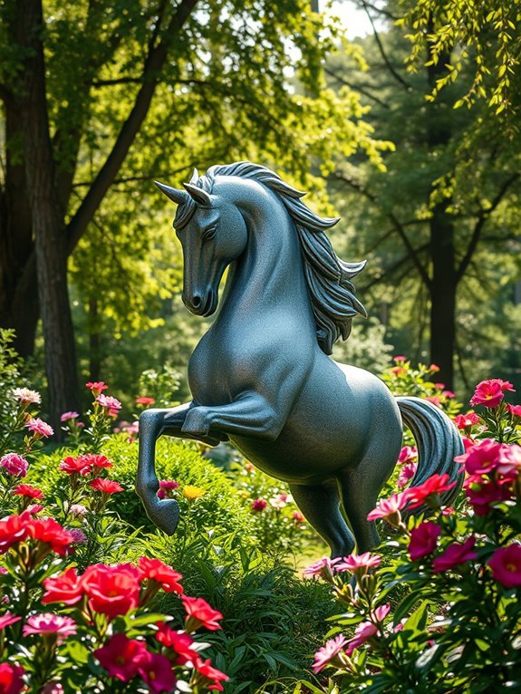 17 Elegant Garden Statues for a Timeless Look 10 elegant equine artistic representation