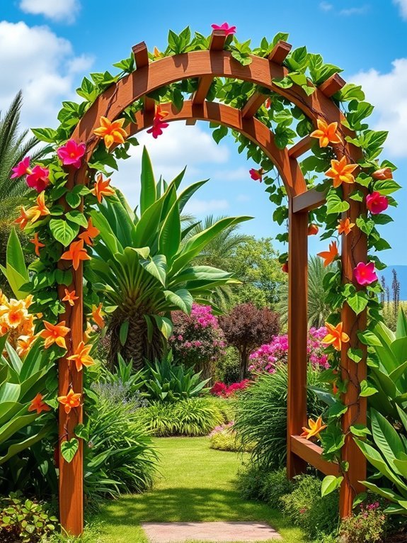 20 Garden Decor Ideas for Tropical Gardens 20 elegant garden entrance designs