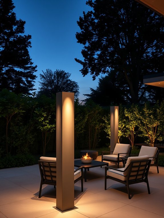 18 Modern Garden Lighting Ideas to Brighten Your Yard 11 elegant modern column lighting