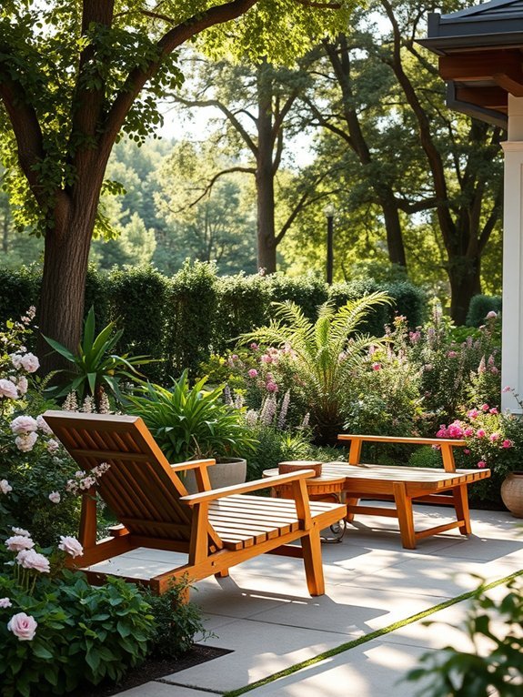 12 Rustic Garden Furniture Ideas That Will Never Go Out of Style 11 elegant natural wood seating