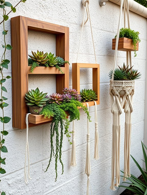 15 Stylish Hanging Planters to Decorate Your Garden 14 elegant vertical plant display