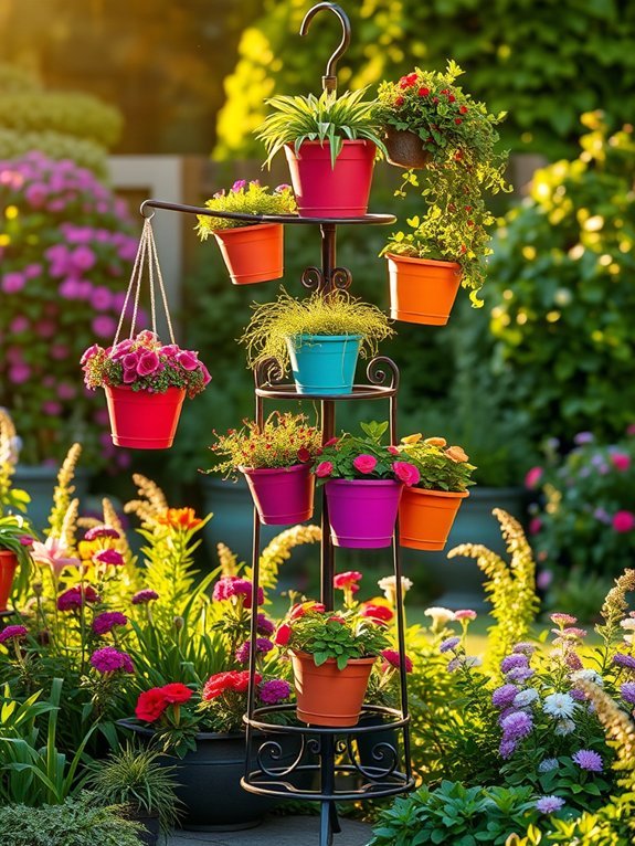 15 Stylish Hanging Planters to Decorate Your Garden 13 elevated display for plants