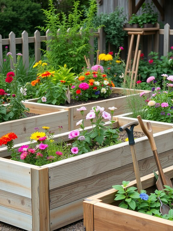 17 Rustic Wooden Garden Decor Ideas for a Timeless Look 13 elevated plant cultivation area