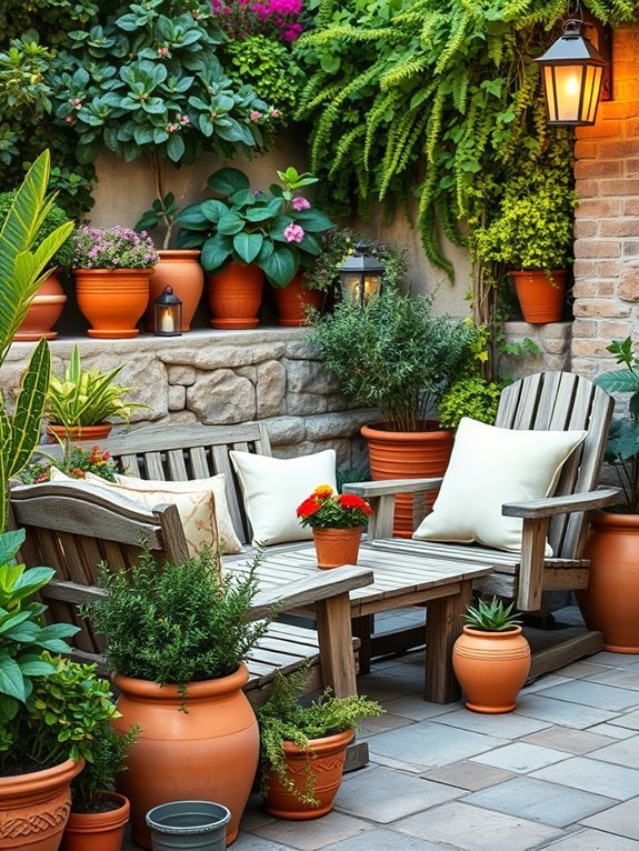 12 Mediterranean Garden Decor Ideas to Bring Relaxation 3 embrace natural wood aesthetics