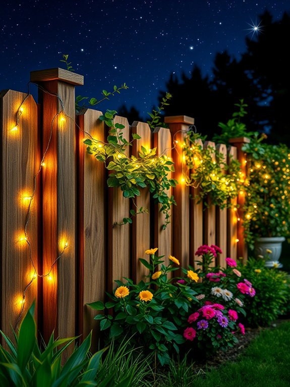 20 Garden Lighting Ideas to Illuminate Your Outdoor Space 7 enchanted glowing fence decorations
