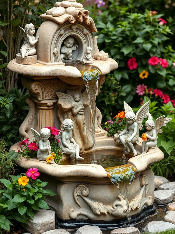 enchanted whimsical fountain magic